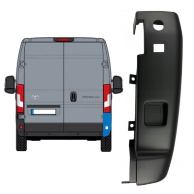 Takapuskurin kulma 180 astetta varten Toyota Proace Max 2024- / Oikea 15940