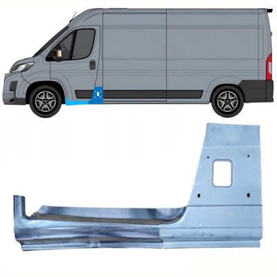 Opravný diel B-stĺpika + Dørpanel reparationsplade varten Toyota Proace Max 2024- / Vasen 16733