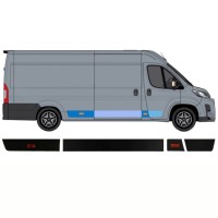 Sivulistat sarja varten Toyota Proace Max 2024- / Oikea / 15894