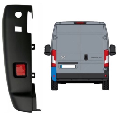Takapuskurin kulma 180 astetta varten Toyota Proace Max 2024- / Vasen 16039