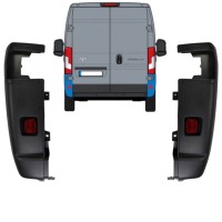 Takapuskurin kulma 270 astetta varten Toyota Proace Max 2024- / Vasen+Oikea / Sarja 15930