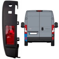 Takapuskurin kulma valolla varten Toyota Proace Max 2024- / Vasen 15936