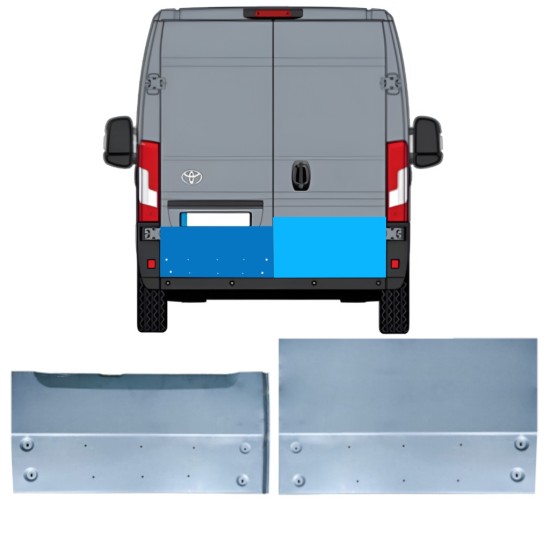 Korjauspellit takaoven varten Toyota Proace Max 2024- / Vasen+Oikea 16737