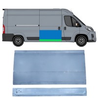 Sisäinen ja ulkoinen Liukuoven korjauspaneeli varten Toyota Proace Max 2024- / Oikea 16631