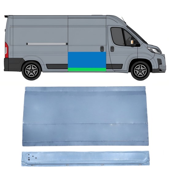 Sisäinen ja ulkoinen Liukuoven korjauspaneeli varten Toyota Proace Max 2024- / Oikea 16631