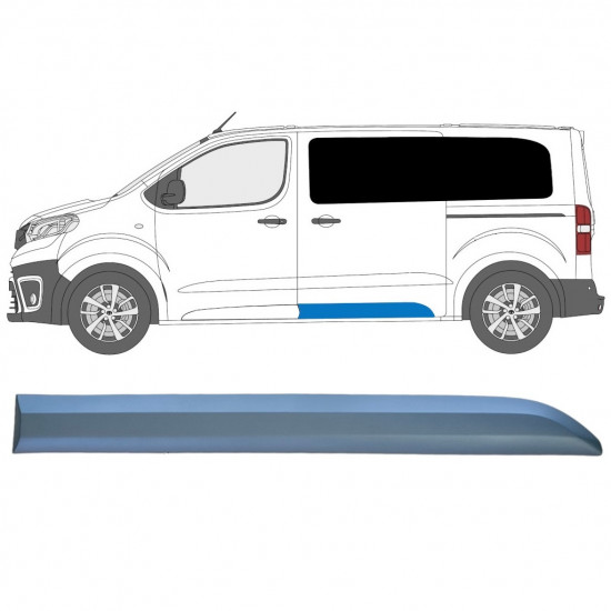 Takan koristelista varten Toyota Proace 2016- / Vasen 12819