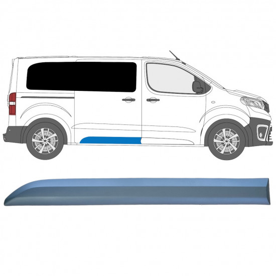 Takan koristelista varten Toyota Proace 2016- / Oikea 12818