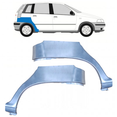 Takalokasuoja korjaussarja varten Fiat Punto 1 1993-1999 / Vasen+Oikea / Sarja 9687