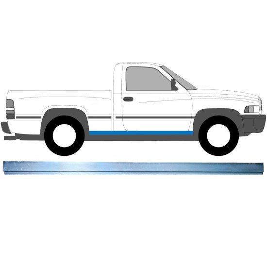 Kynnys sisäosa varten Dodge RAM 1993-2002 / Vasen = Oikea (symmetrinen) 16128