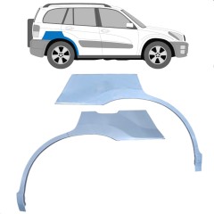 Takalokasuoja korjaussarja varten Toyota Rav4 2000-2005 / Vasen+Oikea / Sarja 9432