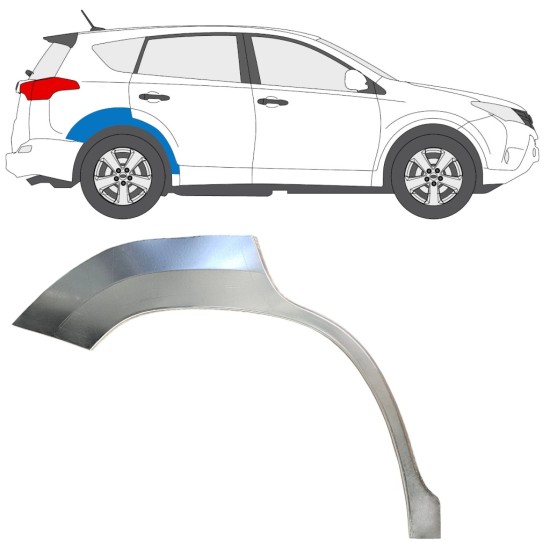 Takalokasuoja korjaussarja varten Toyota Rav4 2013-2018 / Oikea 16488
