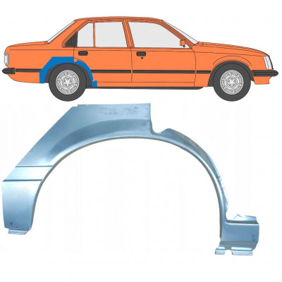 Takalokasuoja korjaussarja varten Opel Rekord E 1977-1982 / Oikea 8076