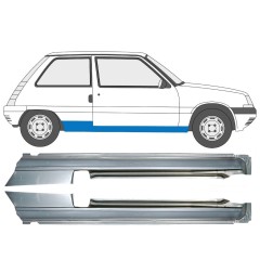 Kynnyspelti varten Renault 5 1984-1996 / Vasen+Oikea / Sarja 9706
