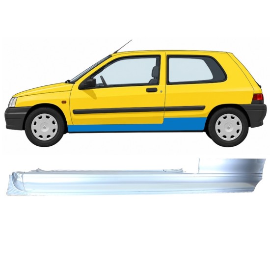 Kynnyspelti varten Renault Clio I 1990-1998 / Vasen 11010