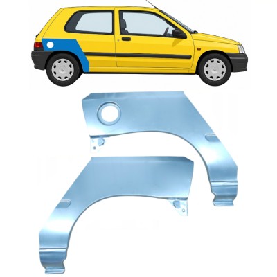 Takalokasuoja korjaussarja varten Renault Clio I 1990-1998 / Vasen+Oikea / Sarja 9848
