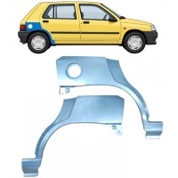Takalokasuoja korjaussarja varten Renault Clio I 1990-1998 / Vasen+Oikea / Sarja 9849