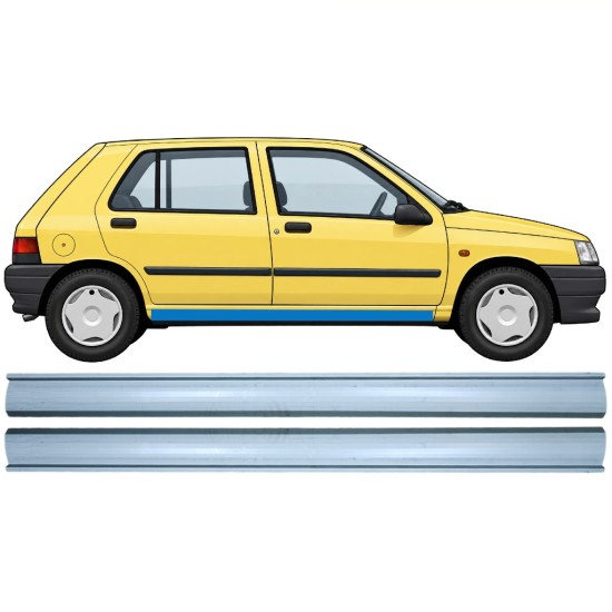 Kynnyspelti korjauspaneeli alempi osa varten Renault Clio I 1990-1998 / Vasen+Oikea / Sarja 9850