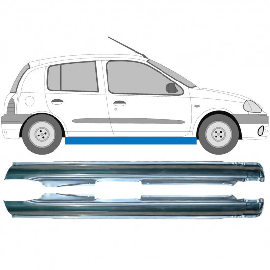 Kynnyspelti korjauspaneeli varten Renault Clio 1998-2012 / Vasen+Oikea / Sarja 10052