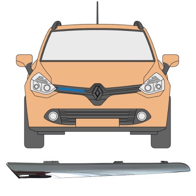 Säleikön lista varten Renault Clio IV 2012-2016 / Oikea 16232