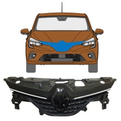 Säleikkö varten Renault Clio V 2019- / Sarja 7540