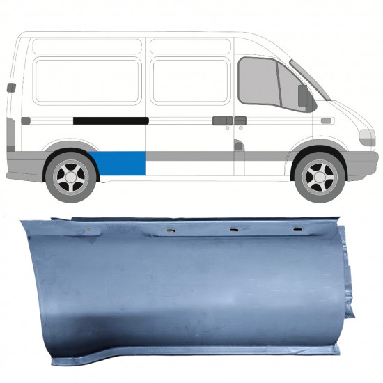 Sivukorjauspaneeli varten Opel Movano / R Master 1998-2010 / Oikea 7373