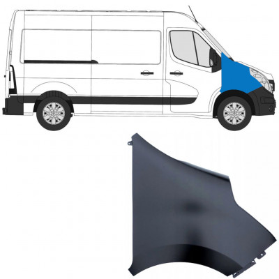 Etulokasuoja varten Renault Master 2010-2019 / Oikea 9016