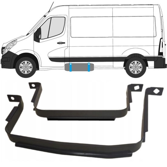 Polttoainetankin kiinnityspanta varten Renault Master 2010- 15027