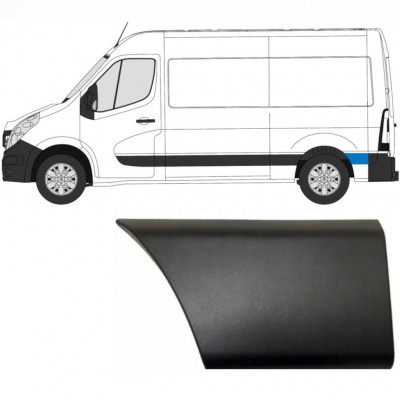 Takalokasuojan koristelista varten Renault Master 2010- / SWB / Vasen 8322