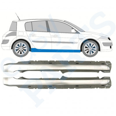 Kynnyspelti varten Renault Megane 2003-2012 / Vasen+Oikea / Sarja 9934