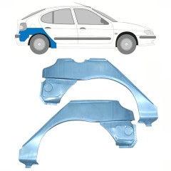 Takalokasuoja korjaussarja varten Renault Megane I Scenic 1995-2003 / Vasen+Oikea / Sarja 10101