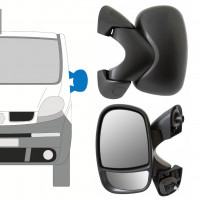 Manuaalisesti säädettävä sivupeili varten Renault Trafic 2001-2014 / Vasen 8224