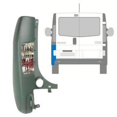Takapuskurin kulma valolla varten Renault Trafic 2001-2014 / Vasen / Sarja 10066