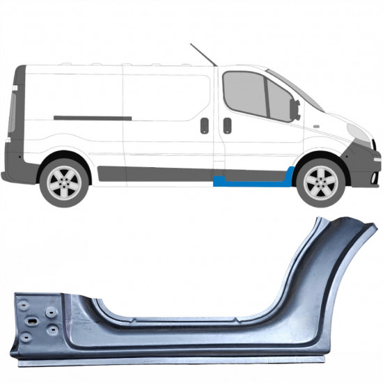 Kynnyspelti korjauspaneeli varten Opel Vivaro / R Trafic 2001- / Oikea 6921