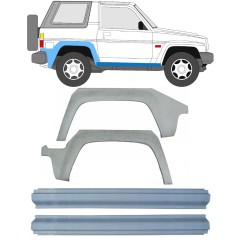 Kynnyspelti + takalokasuojan korjaussarja varten Daihatsu Feroza Rocky Fourtrak 1984-1993 / Vasen+Oikea / Sarja 9508