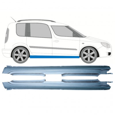 Kynnyspelti varten Skoda Roomster Praktik 2006-2015 / Vasen / Oikea / Vasen+Oikea / Sarja 12891