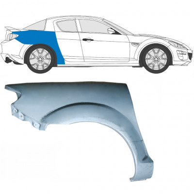 Takalokasuoja korjaussarja varten Mazda RX8 2003-2012 / Oikea 6013