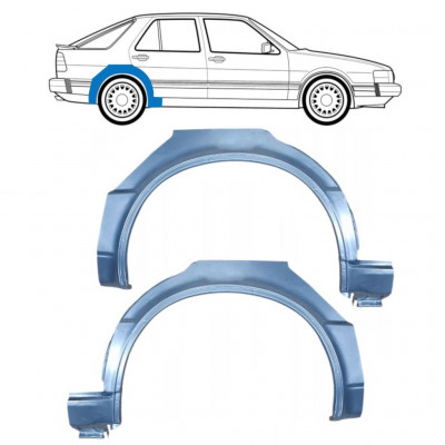 Takalokasuoja korjaussarja varten Saab 9000 1985-1998 / Vasen+Oikea / Sarja 10594