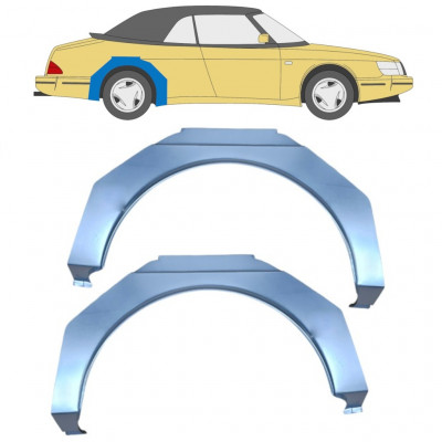 Takalokasuoja korjaussarja varten Saab 900 1978-1995 / Vasen+Oikea / Sarja 10651