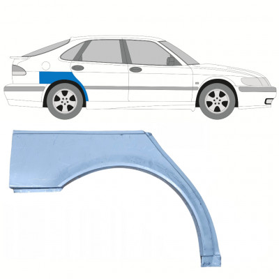 Takalokasuoja korjaussarja varten Saab 9-3 1998-2003 / Oikea 8116