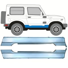 Kynnyspelti varten Suzuki Samurai 1981- / Vasen+Oikea / Sarja 10030