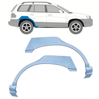 Takalokasuoja korjaussarja varten Hyundai Santa Fe 2001-2006 / Vasen+Oikea / Sarja 10477