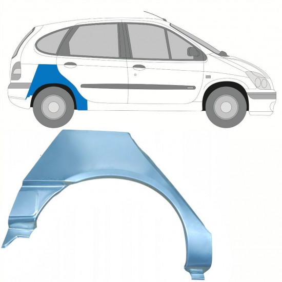 Takalokasuoja korjaussarja varten Renault Scenic 1995-2003 / Oikea 8403