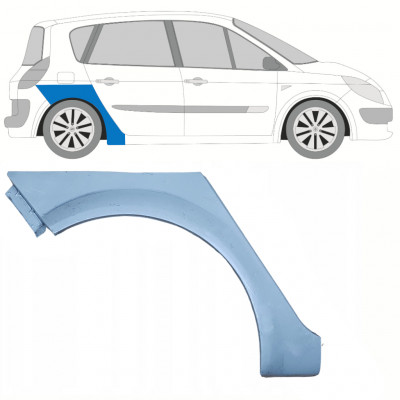 Takalokasuoja korjaussarja varten Renault Scenic 2003-2009 / Oikea 10227