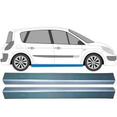 Kynnyspelti korjauspaneeli varten Renault Scenic II 2003-2009 / Vasen+Oikea / Sarja 9259