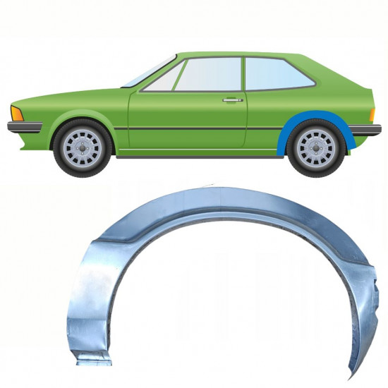 Takalokasuoja korjaussarja varten VW Scirocco 1974-1981 / Vasen 8797