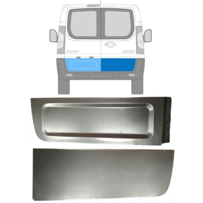 Takaoven ulkoinen korjauspaneeli varten Fiat Scudo 2007-2016 / Vasen+Oikea / Sarja 15108