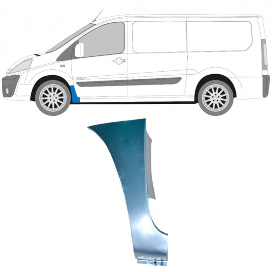 Etulokasuojan korjauspelti varten Fiat Scudo 2007-2016 / Vasen 12898
