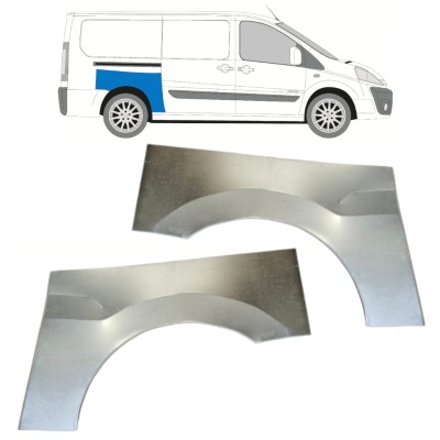 Takalokasuoja korjaussarja varten Fiat Scudo 2007-2016 / Vasen+Oikea / Sarja 14749