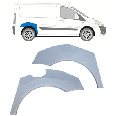Takalokasuoja korjaussarja varten Fiat Scudo 2007-2016 / Vasen+Oikea / Sarja 14580