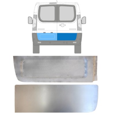 Takaoven ulkoinen korjauspaneeli varten Fiat Scudo 2007-2016 / Vasen+Oikea / Sarja 15108